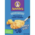 Annie's Homegrown Macaroni & Cheese Family Size Classic Cheddar