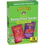 Annie's Homegrown Organic Bunny Fruit Snacks Variety Pack