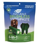Ark Naturals Brushless Toothpaste 4-in-1 Dental Chew Medium Dog