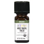 Aura Cacia Organic Pure Essential Oil Holy Basil Tulsi
