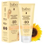 Babo Botanicals Daily Sheer Sunscreen SPF 40 Extra Sensitive For Face