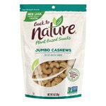 Back To Nature Roasted Jumbo Cashews Sea Salt