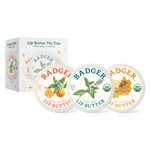 Badger Lip Butter Tin Trio Gift Set