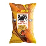 Barnana Organic Ridged Plantain Chips Spicy Mango Salsa