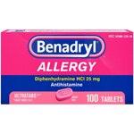 Benadryl Allergy 25mg Ultratabs