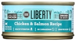 Bixbi Liberty Wet Cat Food Shredded In Broth Chicken & Salmon Recipe