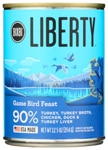 Bixbi Liberty Wet Dog Food 90% Turkey Turkey Broth Chicken Duck & Turkey Liver Game Bird Feast