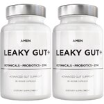Codeage Amen Leaky Gut + Zinc L-Glutamine Probiotics and Prebiotics Supplement