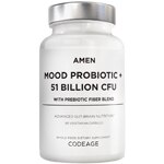 Codeage Amen Mood Probiotic + 51 Billion CFU Mood Digestive Immune Support Supplement