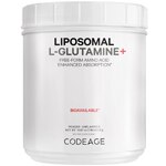 Codeage Liposomal L-Glutamine Powder 5000 mg - Free-Form Amino Acid - Performance Muscles Support