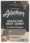 Country Archer Grass-Fed Beef Jerky Cracked Pepper