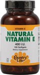 Country Life Natural Vitamin E