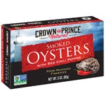 Crown Prince Naturally Smoked Oysters with Red Chili Peppers Mildly Spiced