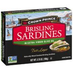 Crown Prince Two Layer Naturally Wood Smoked Brisling Sardines In Extra Virgin Olive Oil