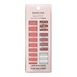 Dashing Diva GS56 Gloss Ultra Shine Gel Palette Nail Strip - Rose Sparkle