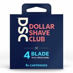Dollar Shave Club 4-Blade Razor Refill Cartridges for All-Terrain Shaving