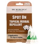 Dr. Mercola Healthy Pet Spot On Topical Herbal Flea Tick Mosquito Repellent for Dogs & Puppies