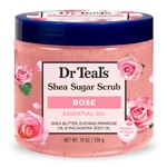 Dr. Teal's Shea Sugar Scrub Rose Essential Oil