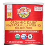 Earth's Best Organic Baby Formula Dairy Based Powder Infant Formula with Iron Non-GMO Omega-3 DHA and Omega-6 ARA