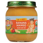 Earth's Best Organic Stage 2 Baby Food Banana and Mango