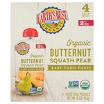 Earth's Best Organic Stage 2 Baby Food Pouch Butternut Squash Pear