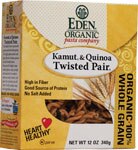 Eden Foods Organic Pasta Company Kamut and Quinoa Twisted Pair