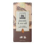 Endangered Species Dark Chocolate 72% Cocoa Bar Vegan Gluten Free Almonds & Sea Salt