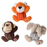 Ethical Pet Products Spot Knot-For-Nothin' Dog Toy in Three Assorted Animal and Color