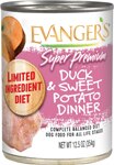 Evanger's Super Premium Wet Dog Food Duck & Sweet Potato Dinner