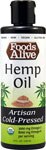 Foods Alive Organic Hemp Oil Artisan Cold-Pressed