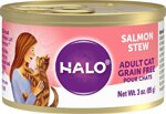 Halo Salmon Stew Grain-Free Adult Canned Cat Food