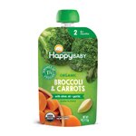 Happy Baby Organic Baby Food Broccoli Carrots Stage 2 Pouch