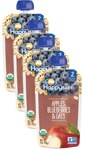 Happy Baby Organic Clearly Crafted Apples Blueberries & Oats Baby Food - Stage 2 Pouch