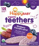 Happy Baby Organic Teethers Wafers Blueberry & Purple Carrot - Sitting Baby
