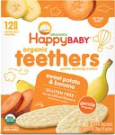 Happy Baby Organic Teethers Wafers Sweet Potato & Banana - Sitting Baby