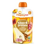 Happy Tot Organic Fiber & Protein Puree 2+ Years Pear Peach Pumpkin Apple