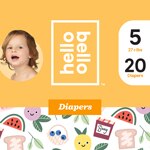 Hello Bello Jumbo Diaper Alphabet Soup - Size 5