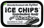 Ice Chips Hand Crafted Candy Tin Black Licorice