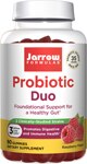 Jarrow Formulas Digestive Probiotic Duo Gummies Raspberry