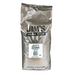 Jim's Organic Coffee Whole Bean Coffee Medium Heavy Together Decaffeinated