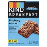 KIND Gluten Free Breakfast Bars Blueberry Almond
