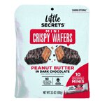 Little Secrets LLC Mini Crispy Wafers in Dark Chocolate Peanut Butter