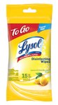 Lysol Disinfecting Wipes To-Go 15 Wipe Flatpack Lemon & Lime Blossom