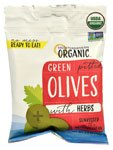 Mediterranean Organic Green Pitted Olives