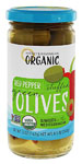Mediterranean Organic Red Pepper Stuffed Green Olives