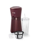 Mr. Coffee Iced Coffee Maker with Reusable Tumbler & Coffee Filter Burgundy