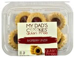 My Dad's Cookies Gluten Free Cookies Raspberry Linzer