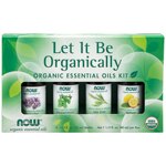 NOW Organic Essential Oils Let It Be Organically Essential Oils Kit