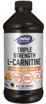 NOW Sports Triple Strength L-Carnitine Liquid Citrus