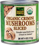 Native Forest Organic Crimini Mushrooms Sliced
